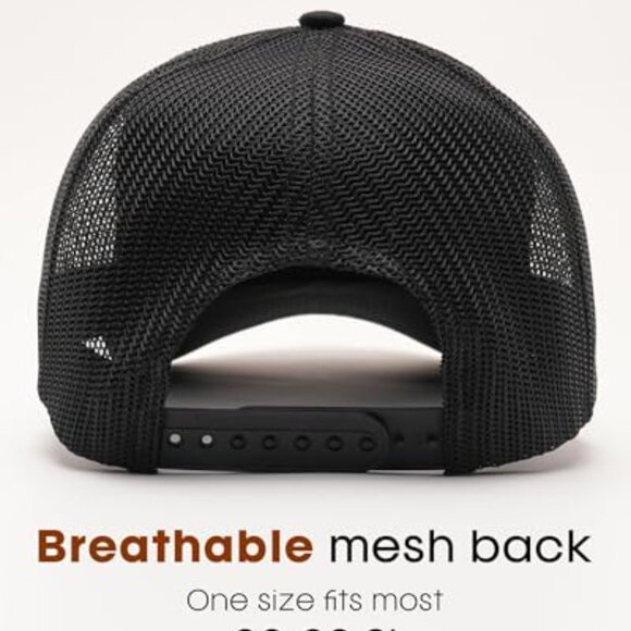 Structured Trucker Hat Classic Retro Adjustable Mesh Baseball Cap Unisex - Picture 4 of 8